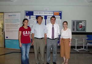 Dr. Xue with Prof. Culha and two of his graduate students